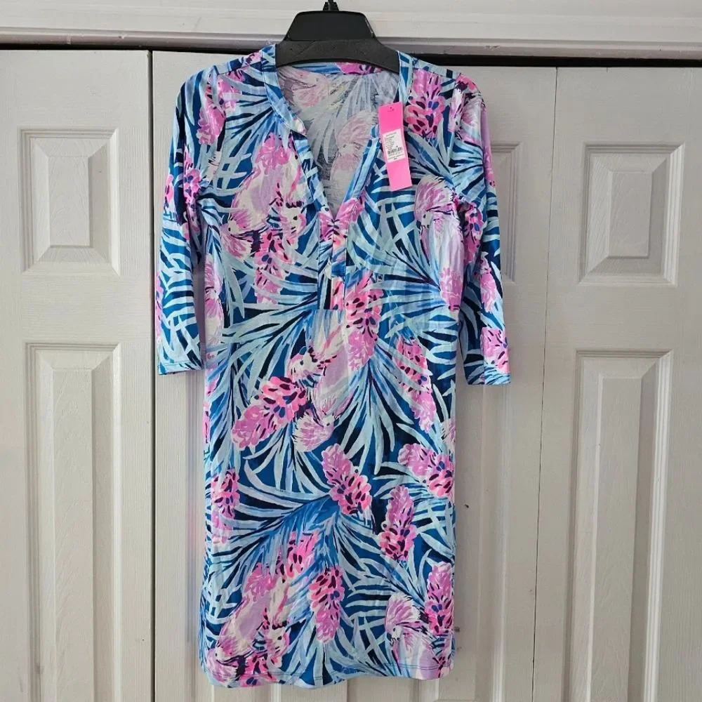 Lillyย Pulitzer Daphne Dress Mr PeacockโBlue Size XSMALL